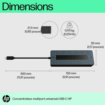 Concentrateur multiport USB-C universel HP_1