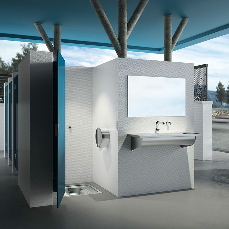 Distributeur de savon mural - Delabie - liquide sur gorge - réf. 729150 - laiton chromé_1