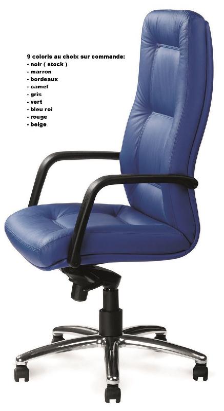 Fauteuil Directionnel en cuir Max 2 - Sitek - cuir noir_1