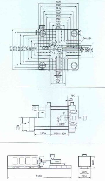 HX 1250 - Presse à injection plastique Hysion - Capacité d’injection 8616 cm³ - Faible bruit et économie d'énergie_1