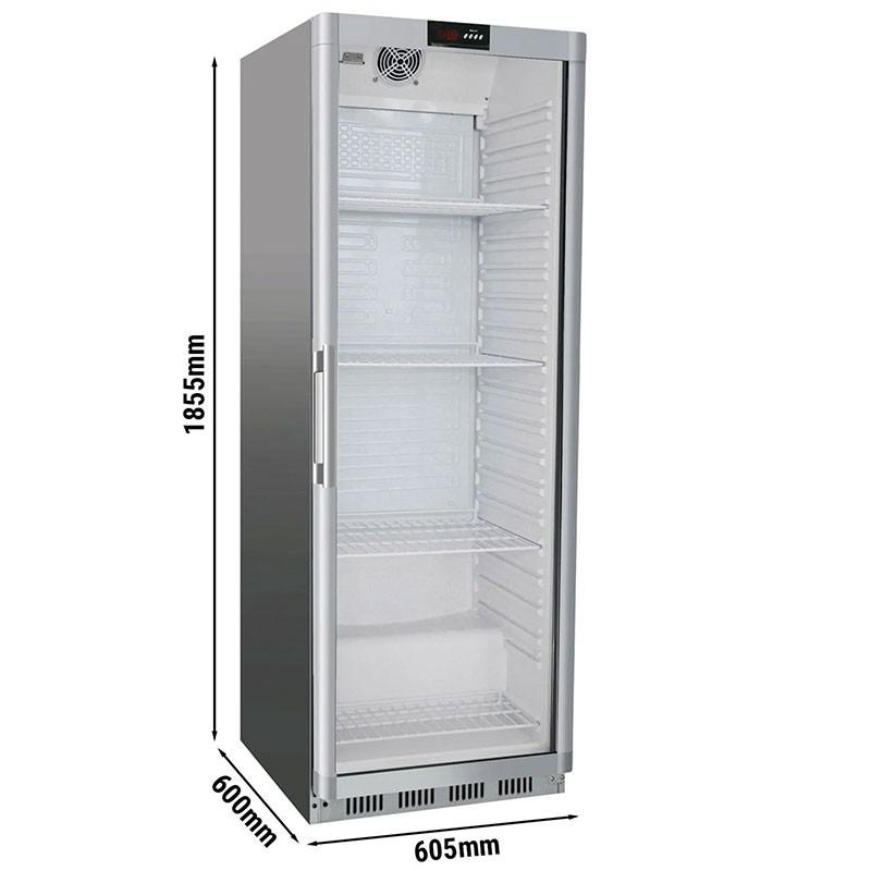 Armoire réfrigérée positive Inox vitrée - 400 L | GGM_1