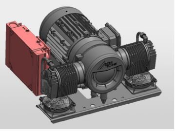 E-Bull - Compresseur sans huile Dürr Technik - 280 à 315 l/min, compact et silencieux, pour véhicules utilitaires et applications industrielles_1