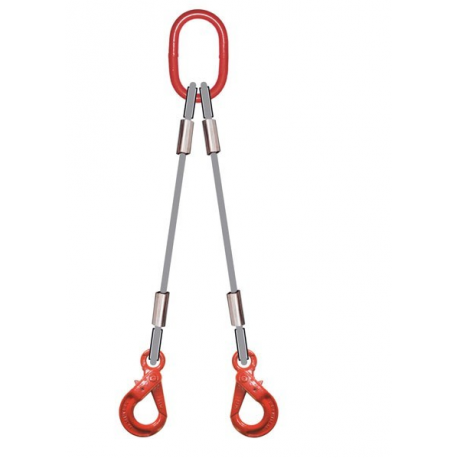 Elingue câble 2brins 2 crochets verrouillage auto référence 4734_1