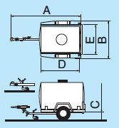 Remorques citerne ECIM - Modèles CI.TA 075 SF et CI.TA 130 AF - Châssis et cuve galvanisés, freinage à inertie CE R 55_1