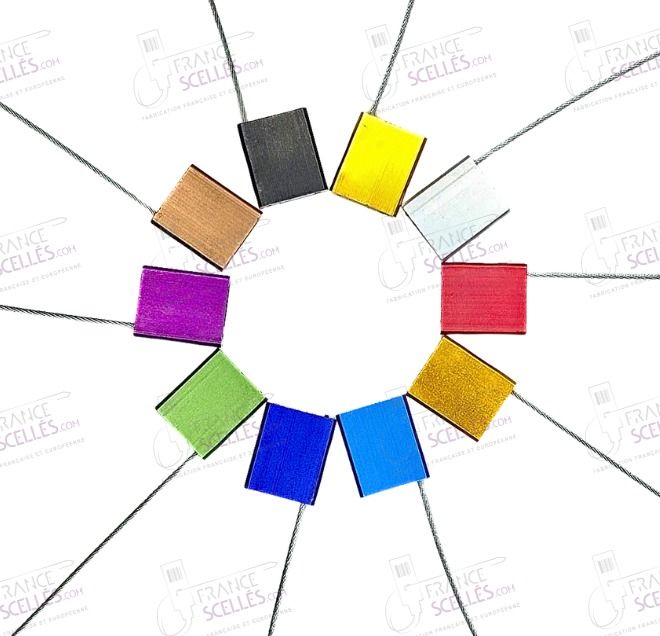 Scellé câble KABLO50 H - Personnalisation petite quantité - Aluminium et Acier galvanisé - Diamètre 5mm - Normes ISO PAS 17712 Grade H_0