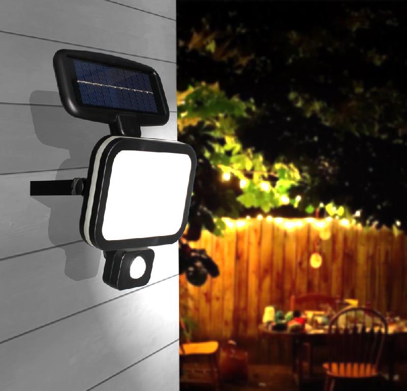 Projecteur solaire Ekinox 8W 500lm - détecteur de mouvement - pour extérieur_1