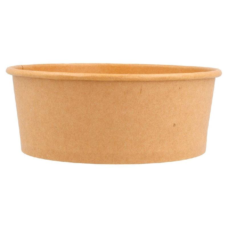 Saladier carton Kraft 750cc Ø15/15x6cm - par 50_1