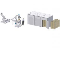 Unité de production de pâtes courtes à extrusion sous vide - RÉF. BAM02-ET_1