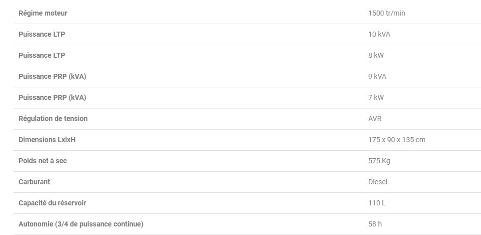 Groupe électrogène industriel Openstar 9 TPK - Worms Entreprises - Diesel - 7 kW / 9 kVA_1