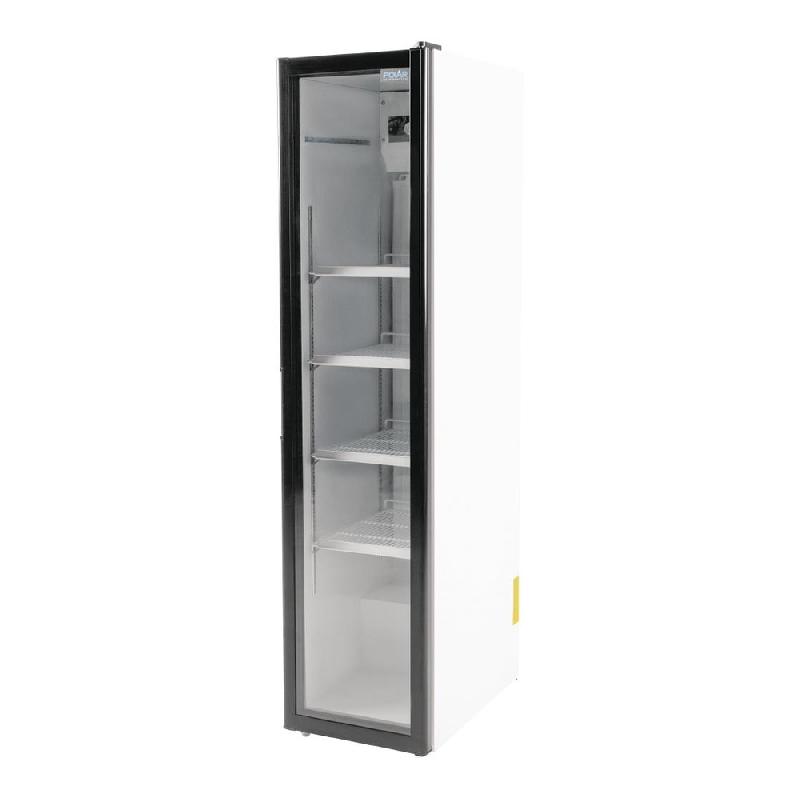 Armoire à boissons compacte - Slimline Série G - front noir - Polar - CS586_1