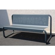 Banc public Lilly - formes arrondies et découpe originale - Longueur 1500 mm_1