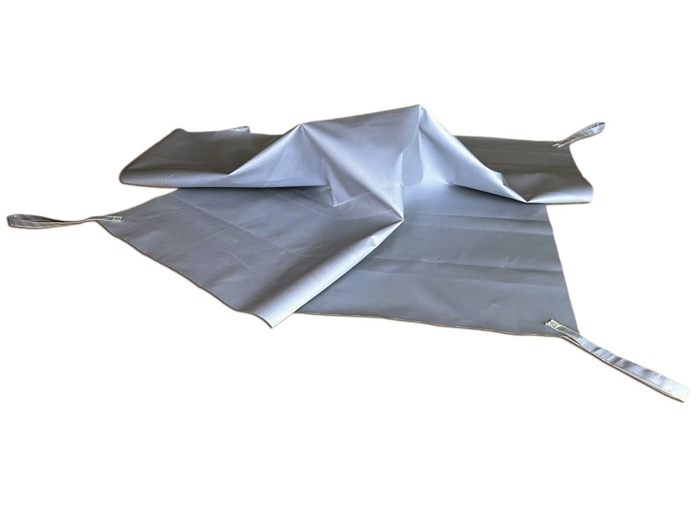 Couverture anti-feu lithium pour petits appareils portatifs - 1,5 x 1,5 m - Haute résistance - 1000 °C en continu - PIC à 1750 °C : une solution de stockage sécurisé pour déchetteries_1