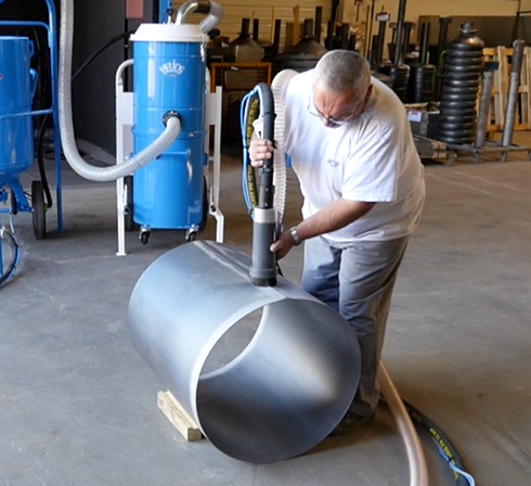 Kit de sablage sans poussière - Par aspiration pneumatique des projections - HELIOS - Réservoir 70L - Adaptable sableuses jusqu'à 8mm à 7 bar_1