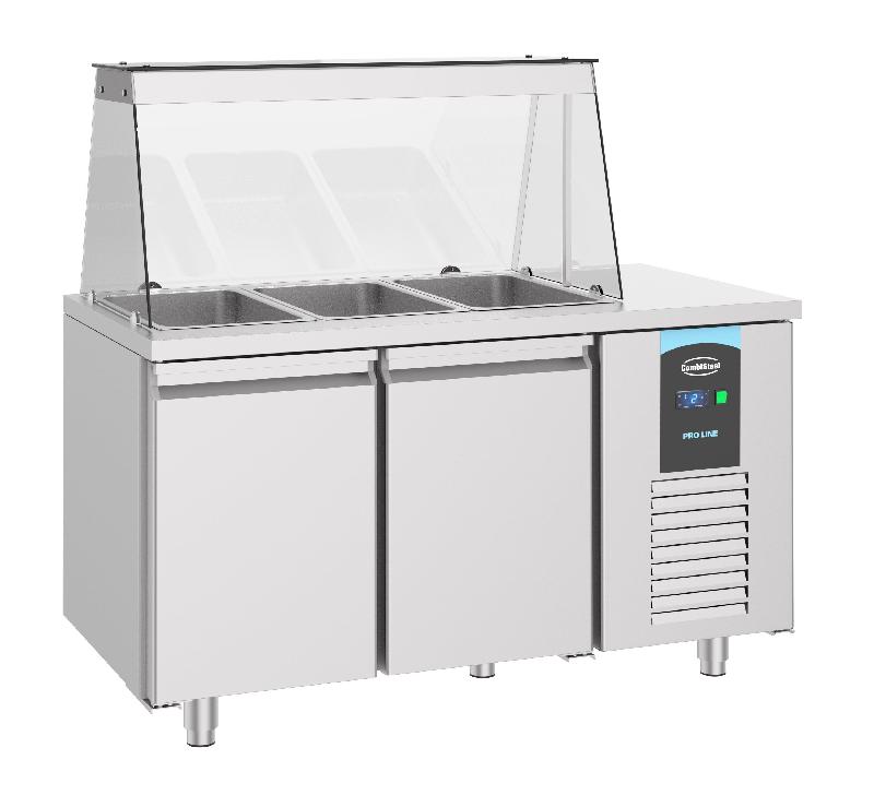 Saladette 2 portes 3x 1/1gn récipient l1400mm 7489.5150 combisteel_1