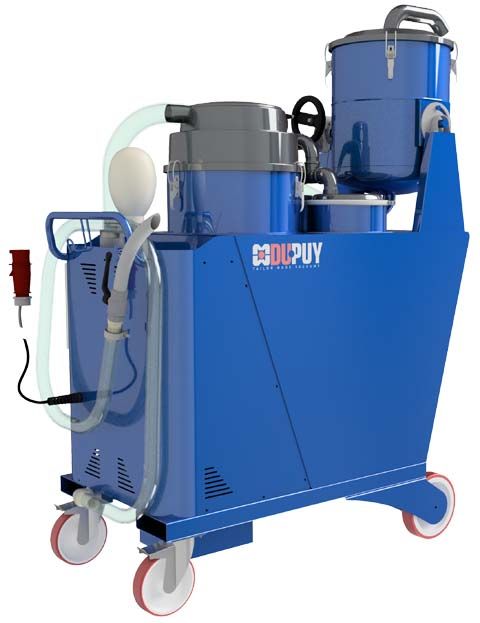 Aspirateur industriel huile et copeaux - Oilvac 450 - Triphasé 4 kW - Réservoirs 450/65 L_1