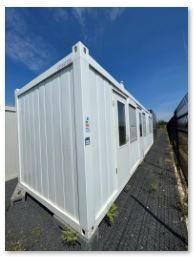 Bureau modulaire Batimodule® 30 pieds - Dimensions 9,12m x 2,43m x 2,59m - Isolation, électricité et équipements inclus_1