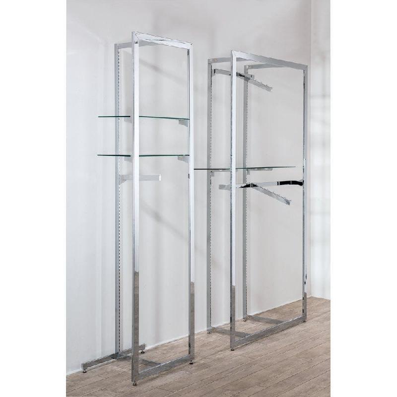 Cadre 'Dali' 240x68.7cm chrome - métal autoportant avec crémaillère_1