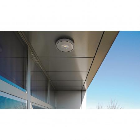 Plafonnier LED Viena IP65 - 12W COB - 1800 lumens - 3000K blanc - diamètre 210 mm - aluminium et polycarbonate_1