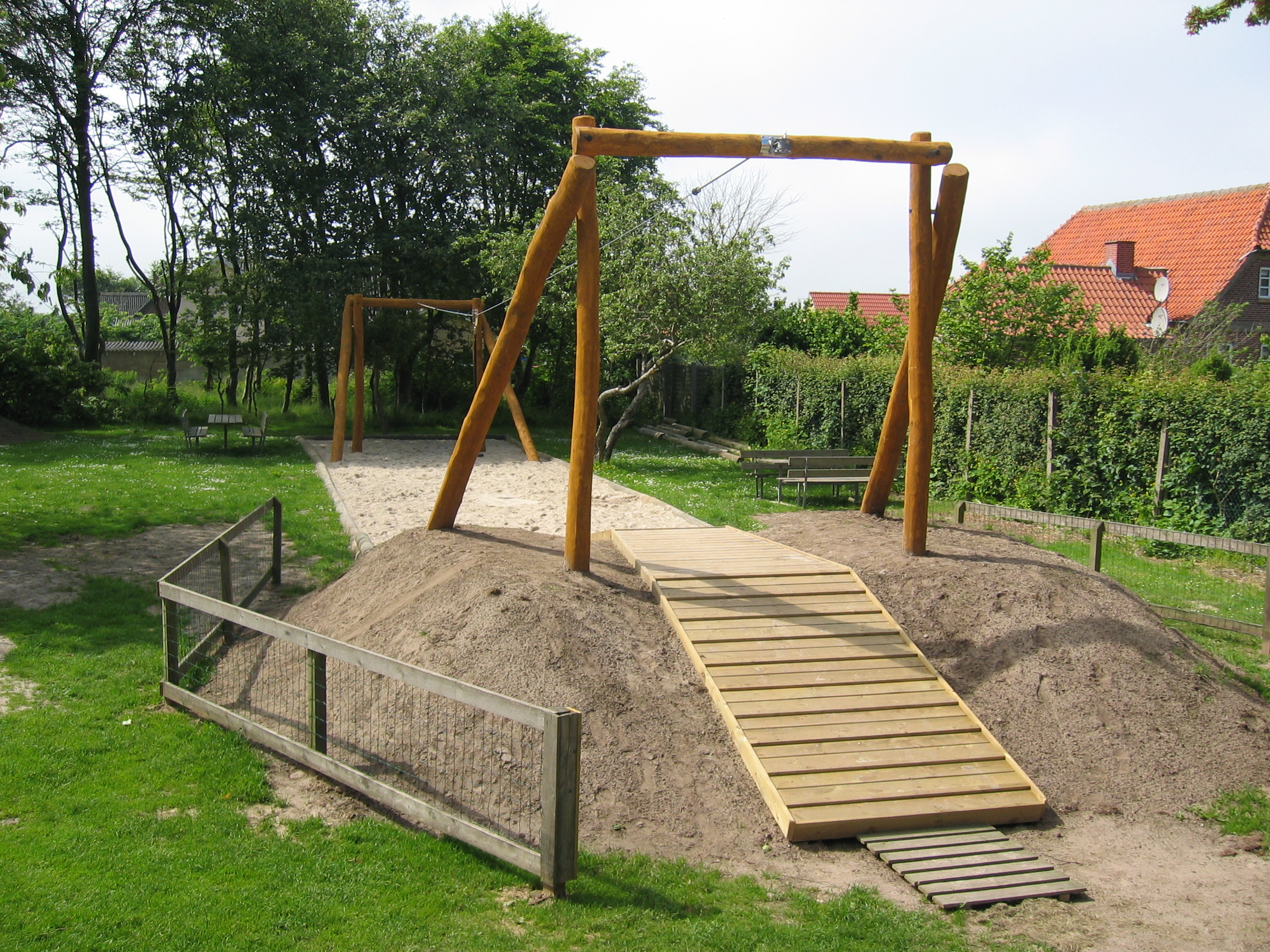 Plateforme de tyrolienne en robinier pour enfants de 5 à 12 ans - Hags VESPY - Réf 8045581_1