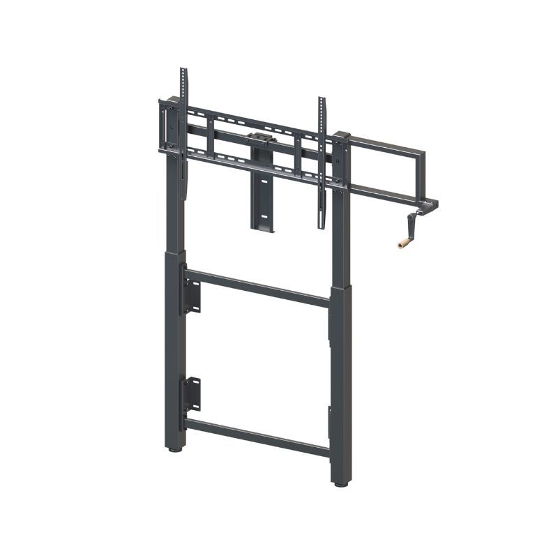 Support fixe avec manivelle - Compatible écrans interactifs jusqu'à 86'' - Réf : SUP-FIXE-MANIVELLE_1