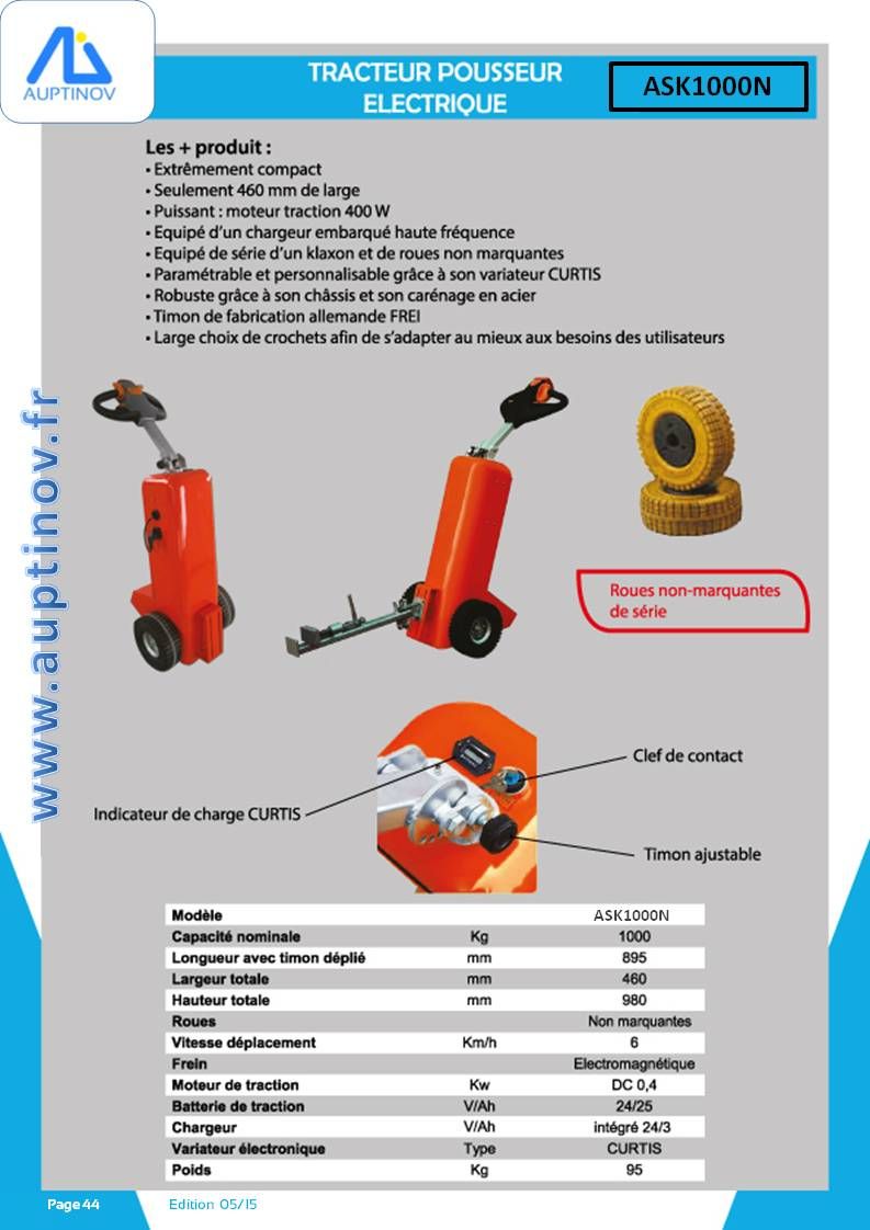 Tracteur pousseur 1T Auptinov - extrêmement compact_1