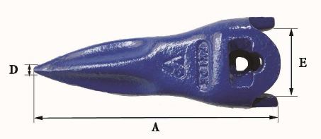 Dents de godet FK1 PE - Fastkey - Références FK1 PE - Poids 0.99 kg - Dimensions 165x62x7x7x42 mm_1