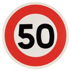 Panneau d'interdiction B14 - Limitation de vitesse (personnalisable)_1
