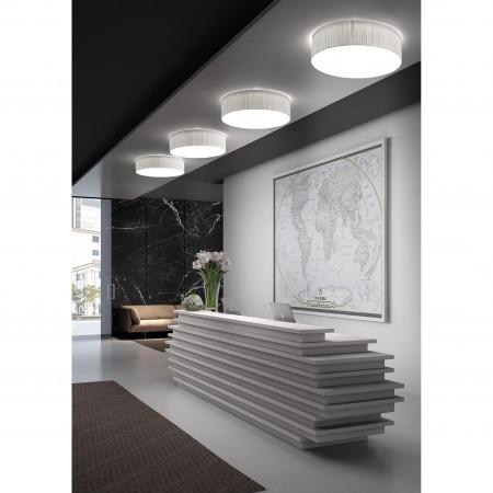 Plafonnier LED SMD Vorada 29W 3000K - Ribbon Wrapped White - Marque EXO_1