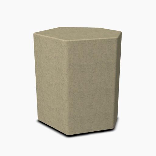Poufs d'accueil finition tissu - MDD - Beige Blazer, Haut_1
