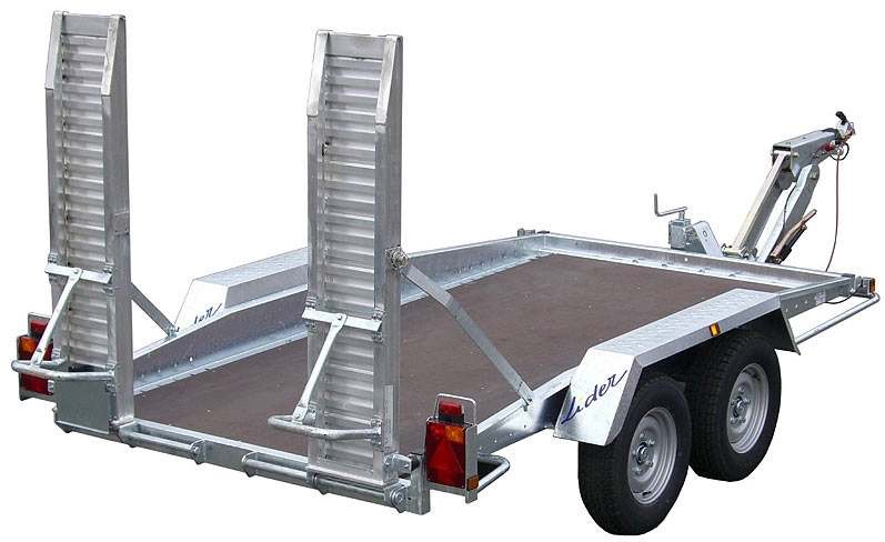 Remorque porte-engins Lider 35860 et 35865 L - 3.5T - 2 essieux - 3m x 1.45m_1