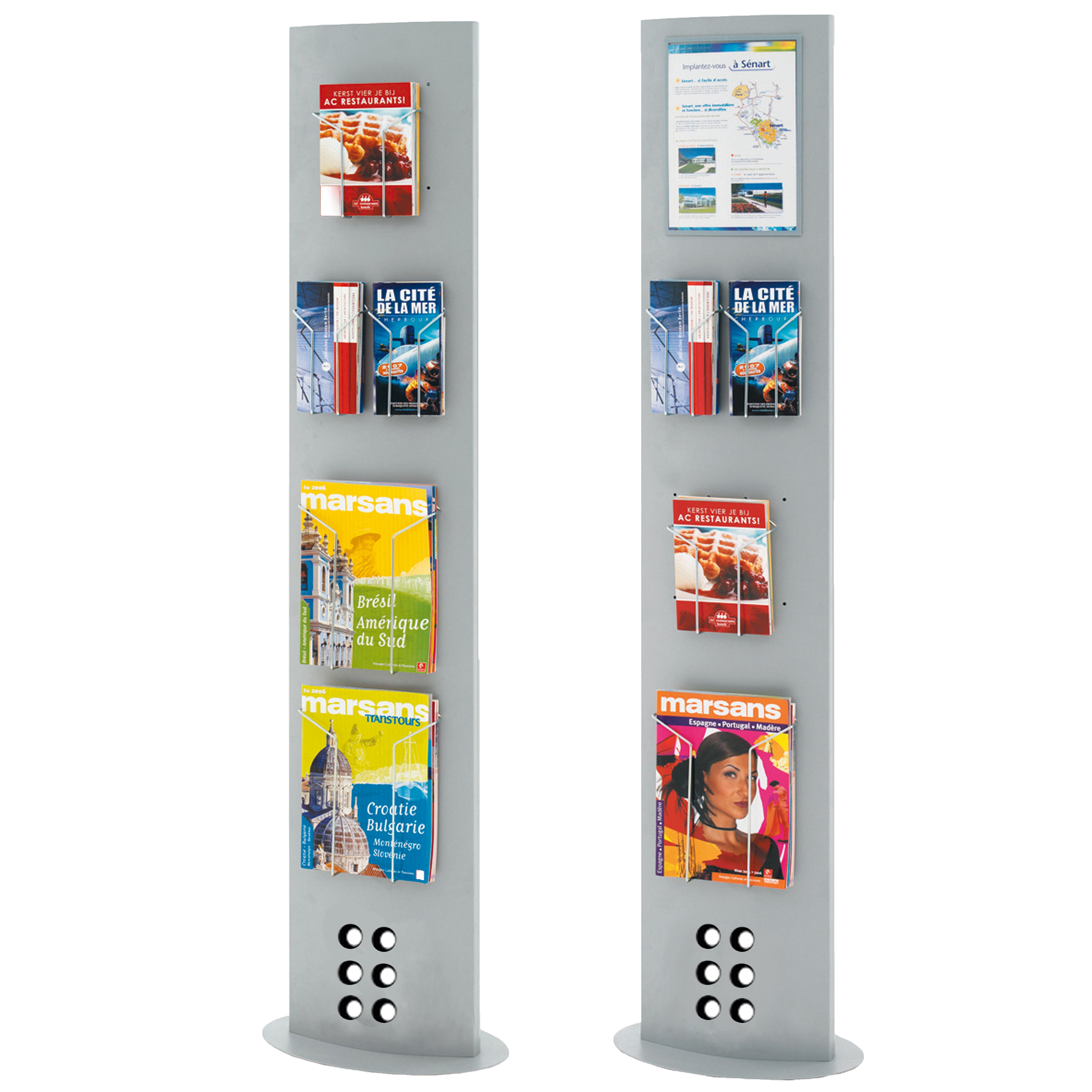 Totem-Expo® H 167 x L 30 cm - Sans accessoires - Totem publicitaire et d'exposition personnalisable - Réf : 216530_1