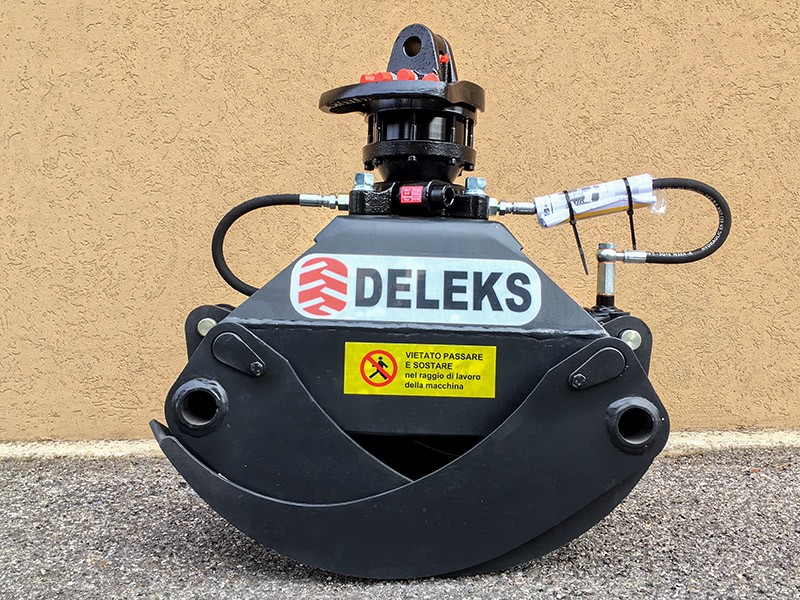 Dk-11 grappin forestier + rotator baltrotor 3 tonnes pour pelleteuse - deleks srl_1