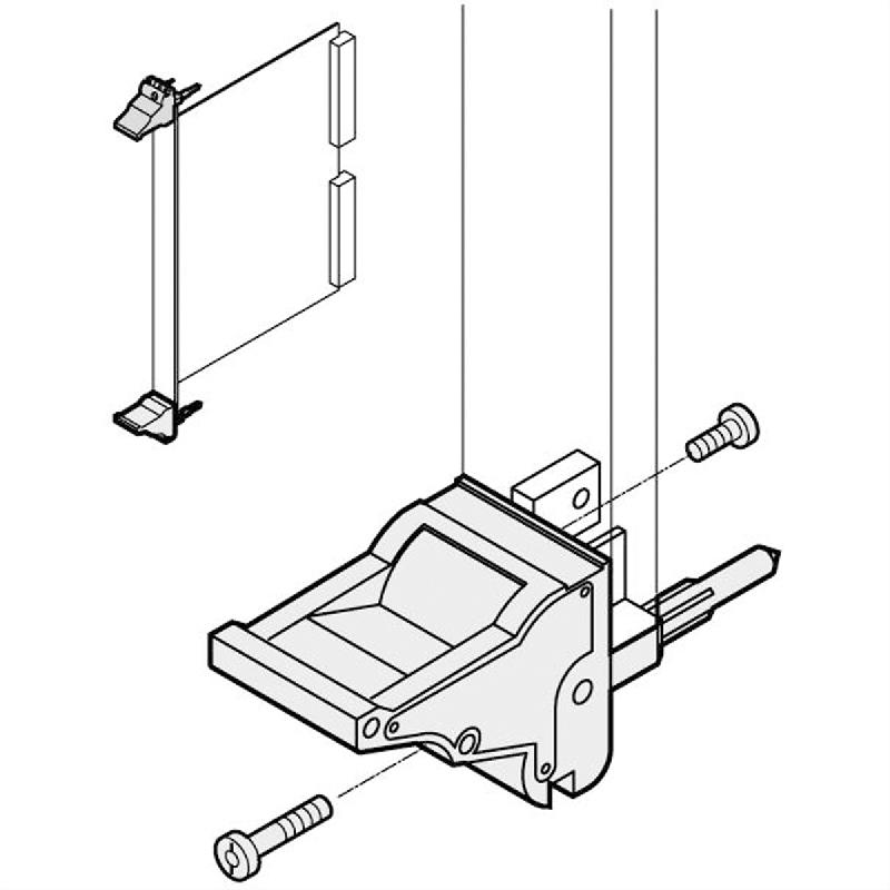 Poignée d'insertion/extraction SCHROFF type IEL, levier noir, bouton gris, bas, 10 pièces_1