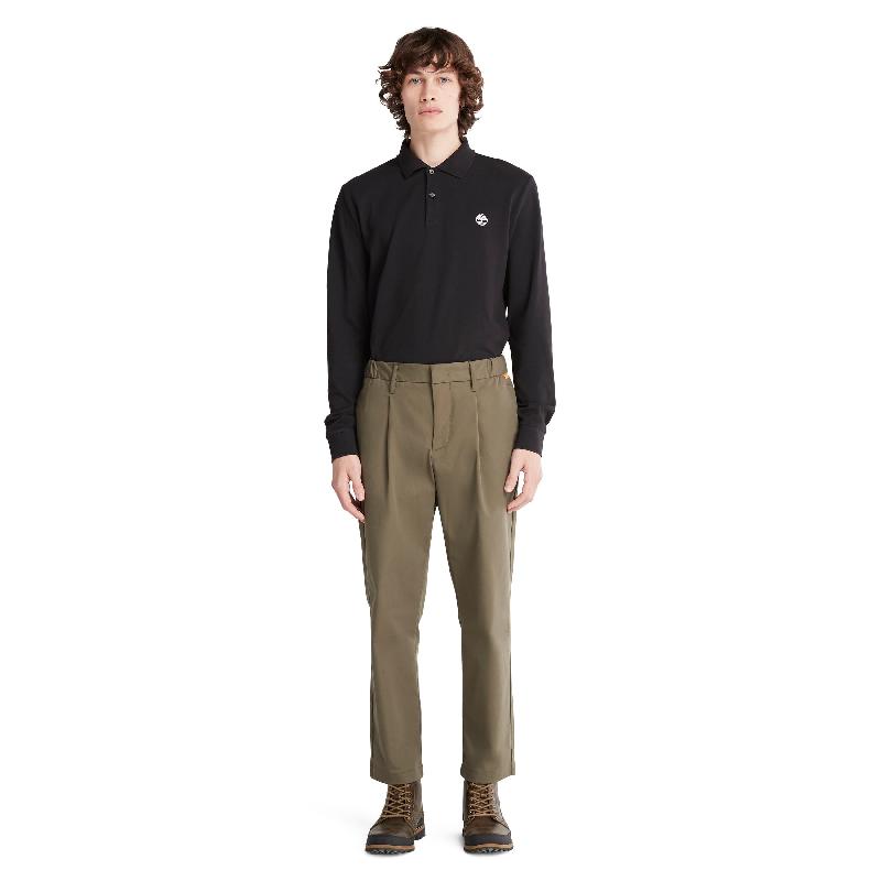 Polo LS piqué slim pour homme - 100% coton biologique - Timberland - Réf: TB0A5UD_1