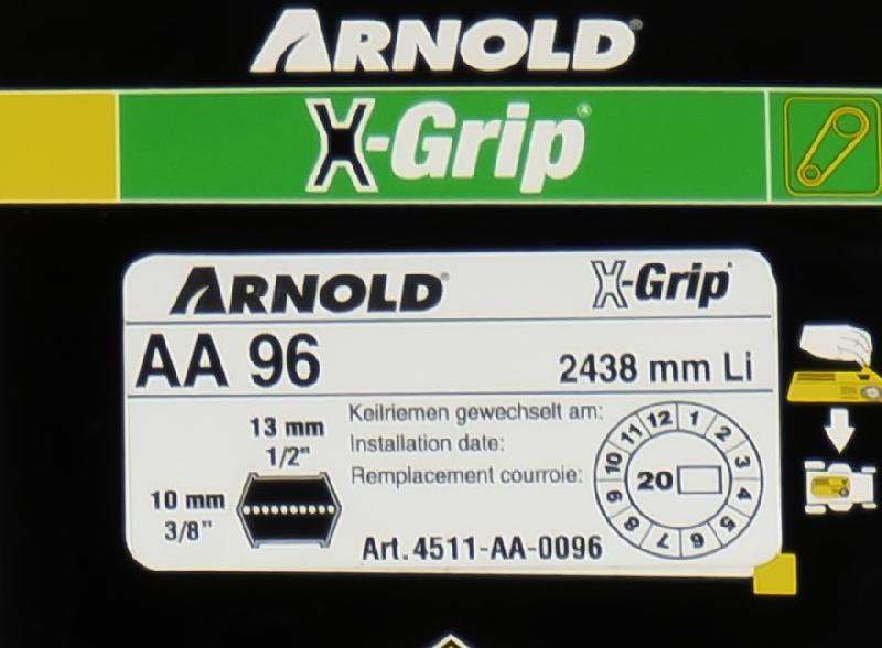 Courroie hexagonale X-Grip de type AA 96 - Courroie trapézoïdale_1