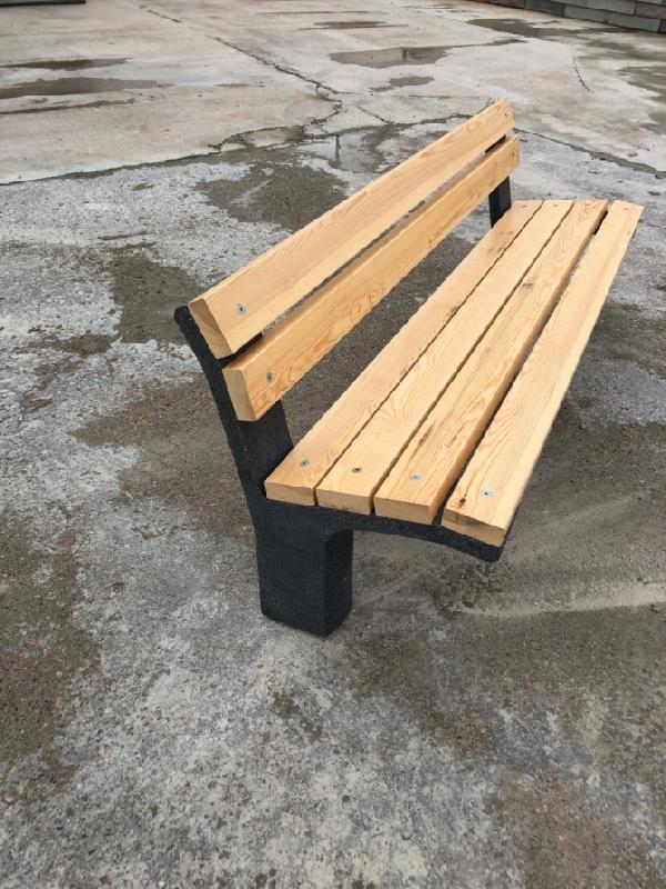 Banc en béton Unit en PIN ou BOIS TECHNIQUE 200 x 65 x 78 cm - Confort et style classique_1