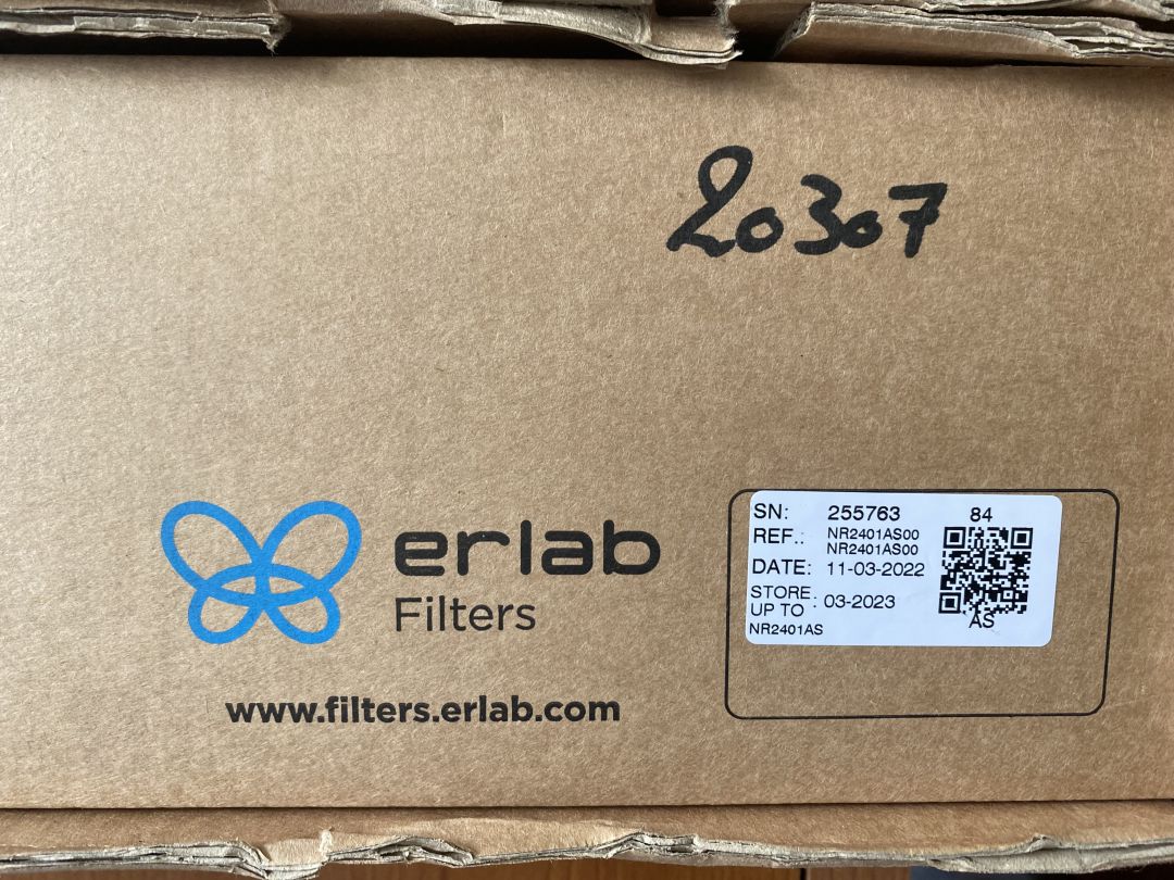 Filtres principal ERLAB NR2401AS - carbone pour vapeurs organiques - Réf. P2206-1772_1