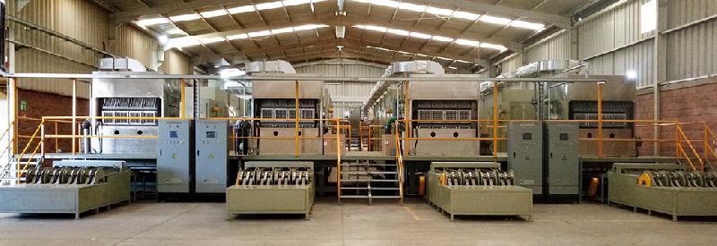 Ligne de production automatique de boîtes à œufs - système rotatif et séchoir 6 passes - hghy_1