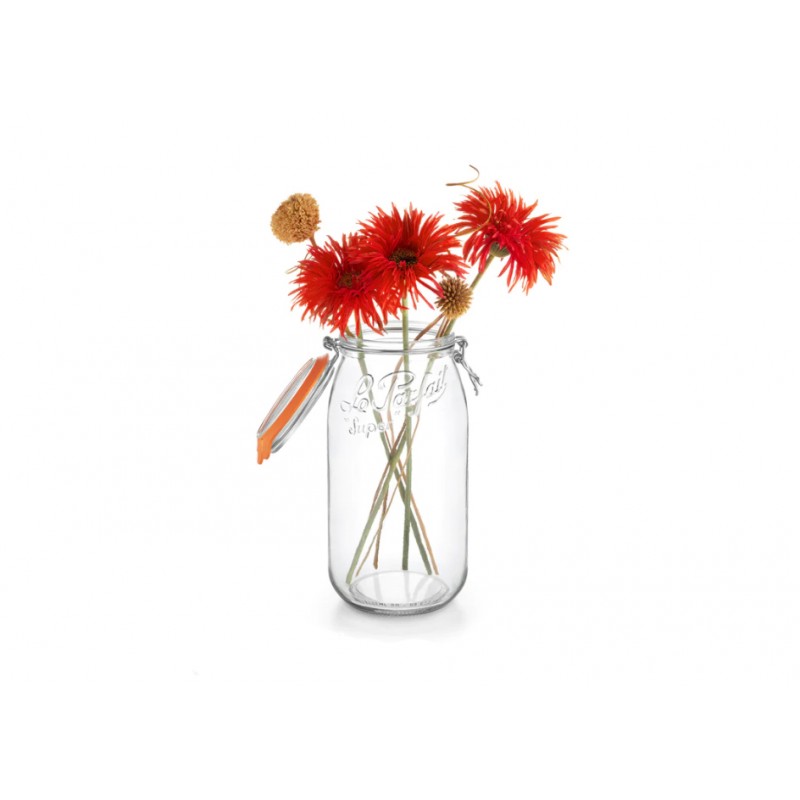 Lot de 4 bocaux Le Parfait Super 3000 ml - Diamètre 1000 mm avec joint inclus et fermeture inox - WL000013_1