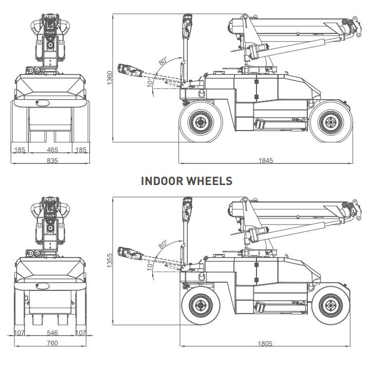 Mpk06 - Mini-grue Jekko - 600 kg - Utilisable avec manipulateur à ventouses ou crochet EN13000_1