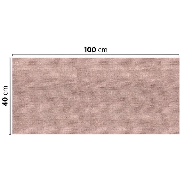 Tête-à-tête pliée en V intissé effet tissu chocolat 40x100cm - par 400_1