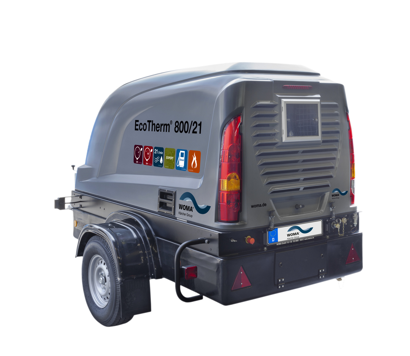 Ecotherm 600 - Nettoyeur haute pression professionnel à eau chaude - 600 bar - moteur diesel - compact et léger_2