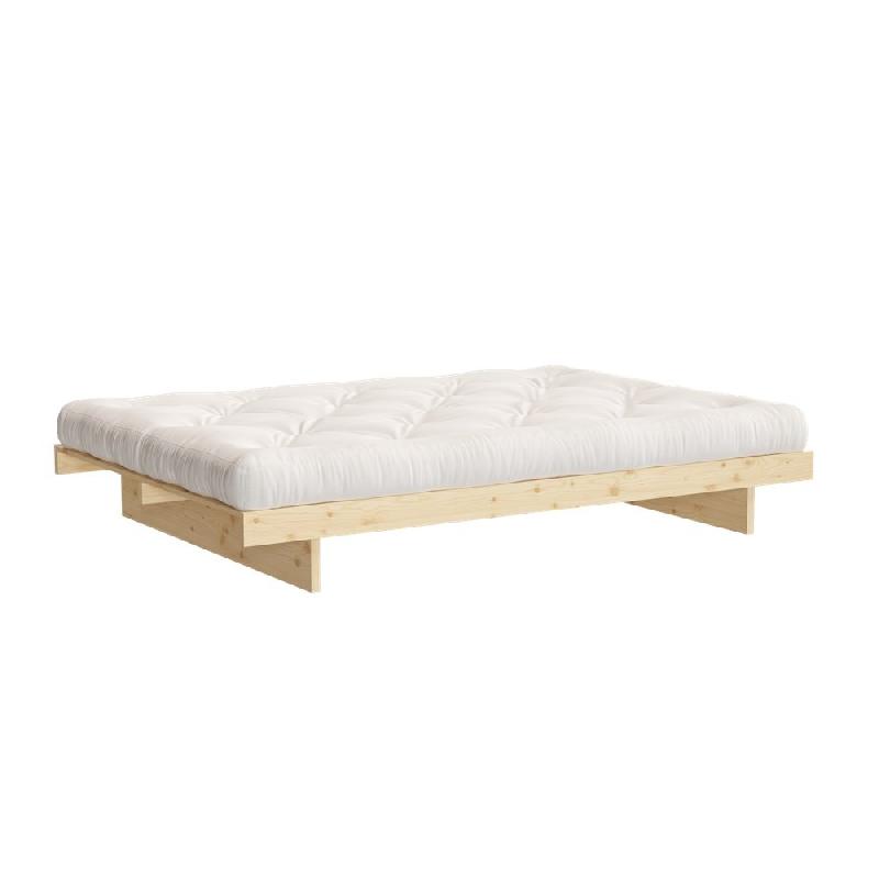 Lit futon Kanso Bed - Pin naturel - Couchage 180 x 200 cm - Sans tiroirs_1