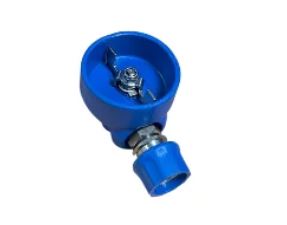 Vanne de lavage en inox - Protection vulcanisée EPDM bleu - 60 bar - 80°C_1