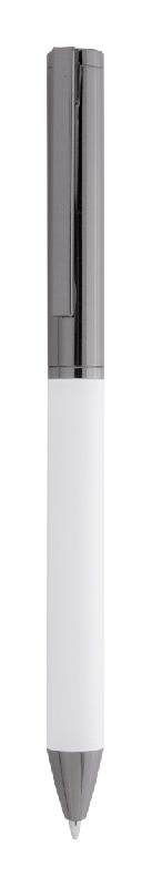 Parure stylos en métal - Stylo à bille et roller avec étui boîte cadeau en papier noir - Encre bleue_1