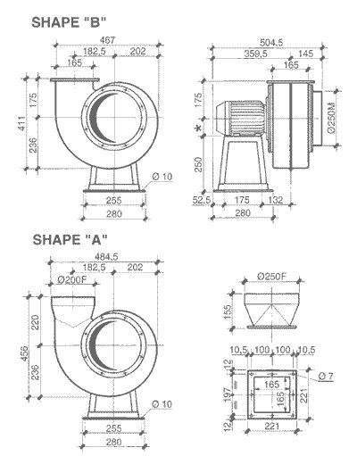 VSB 23 - Ventilateur centrifuge industriel - Plastifer - 13 kg - basse pression en polypropylène UV résistant_1