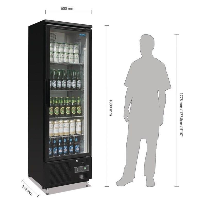 Armoire à boissons vertical positif une porte Série G GJ447 Polar_1