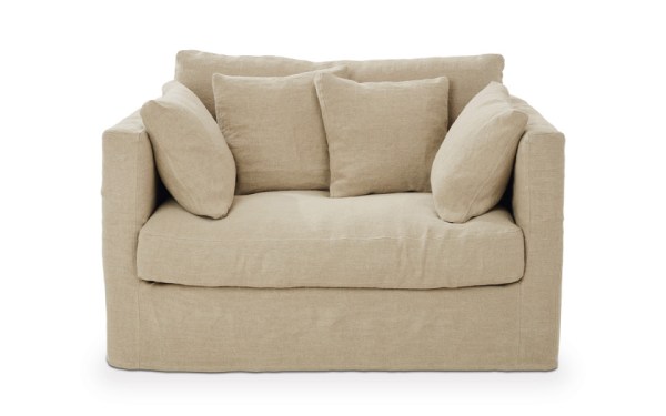 Fauteuil XL Nomad 130 cm - Home Spirit - Confortable et déhoussable avec coussins en plumes_1