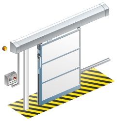 Porte de chambre froide coulissante - mth - 40 kg/m³_1