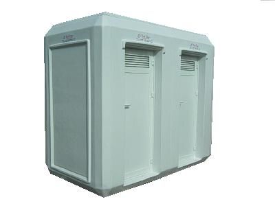 Sanitaire double à l'anglaise 2200x1500x2400 - Cabine raccordable KABINOVA de SAGENUM, finition gel-coat, panneaux sandwich isolés_1